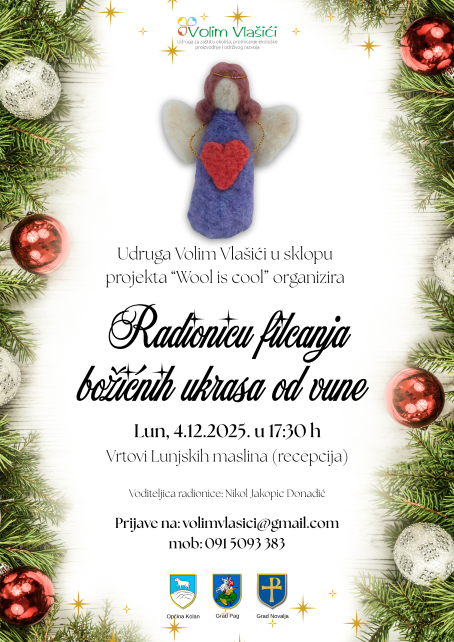 Radionica filcanja Lun advent Wool is cool