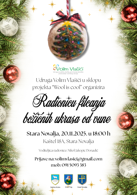 Radionica filcanja Stara Novalja advent Wool is cool