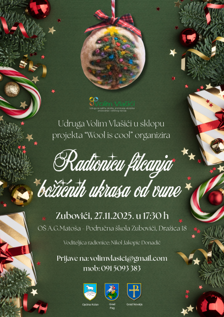 Radionica filcanja Zubovići advent Wool is cool